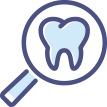 magnify tooth icon